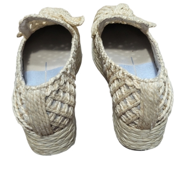 Dolce Vita Woven Raffia Knot Front Slip-On Loafers - Picture 3 of 4